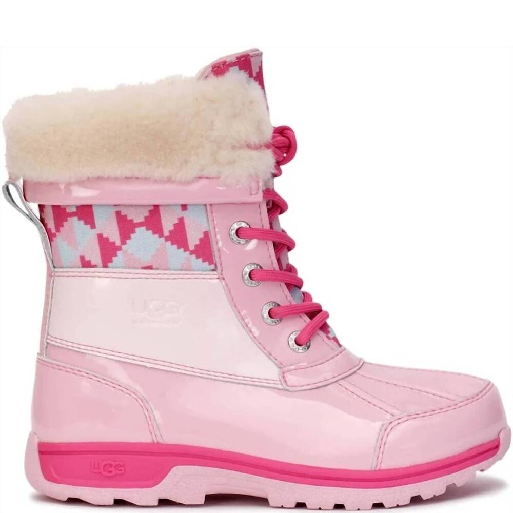 NEW UGG women's butte ii patent truckee cwr boot in pink